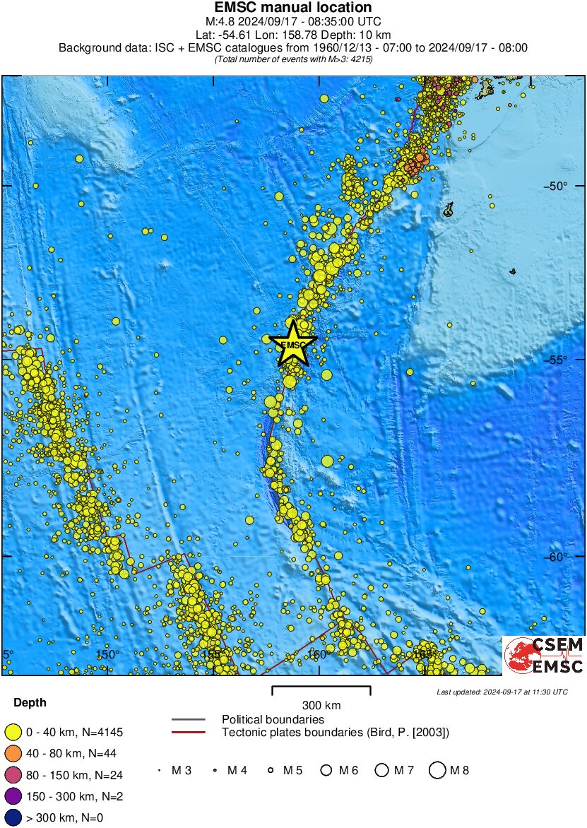 wide historical seismicity