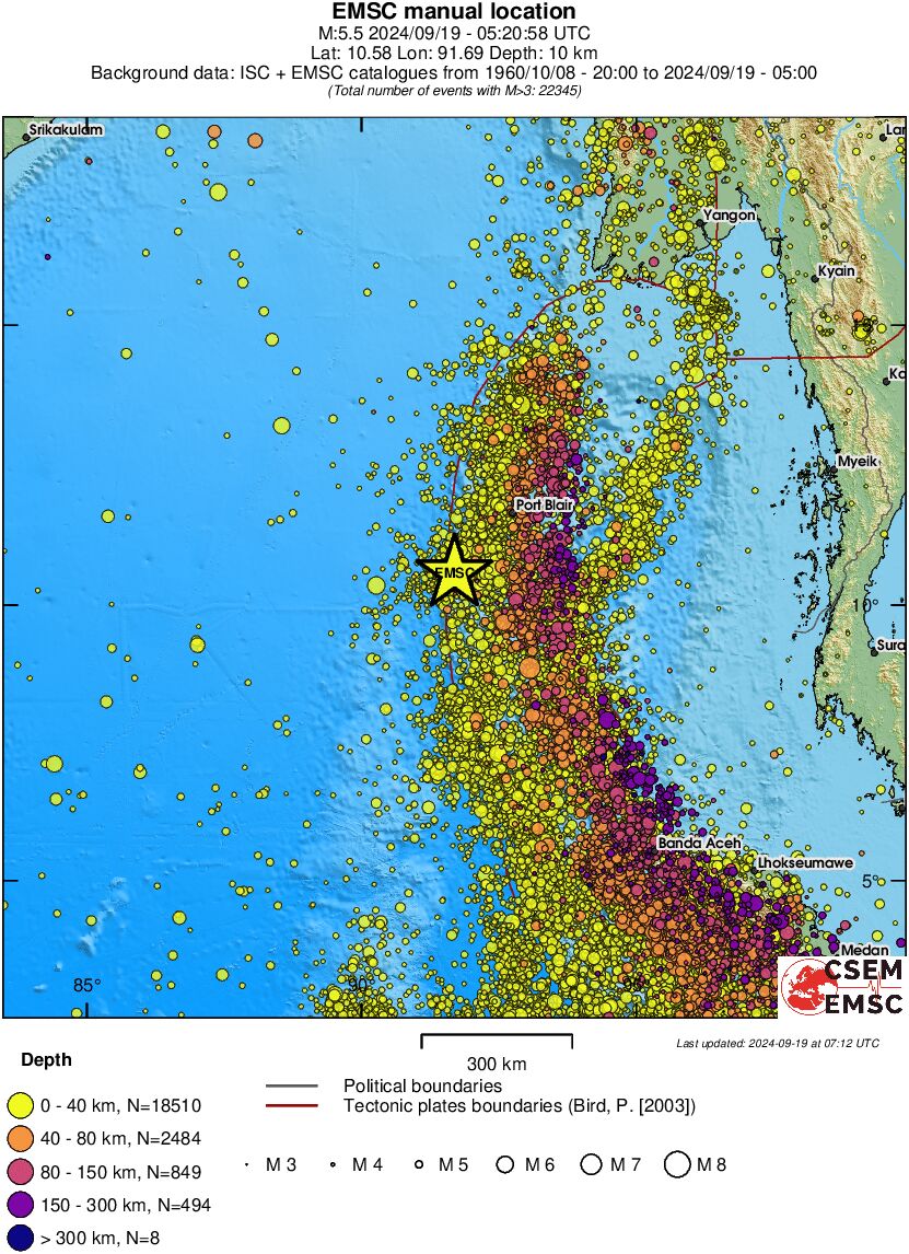 wide historical seismicity