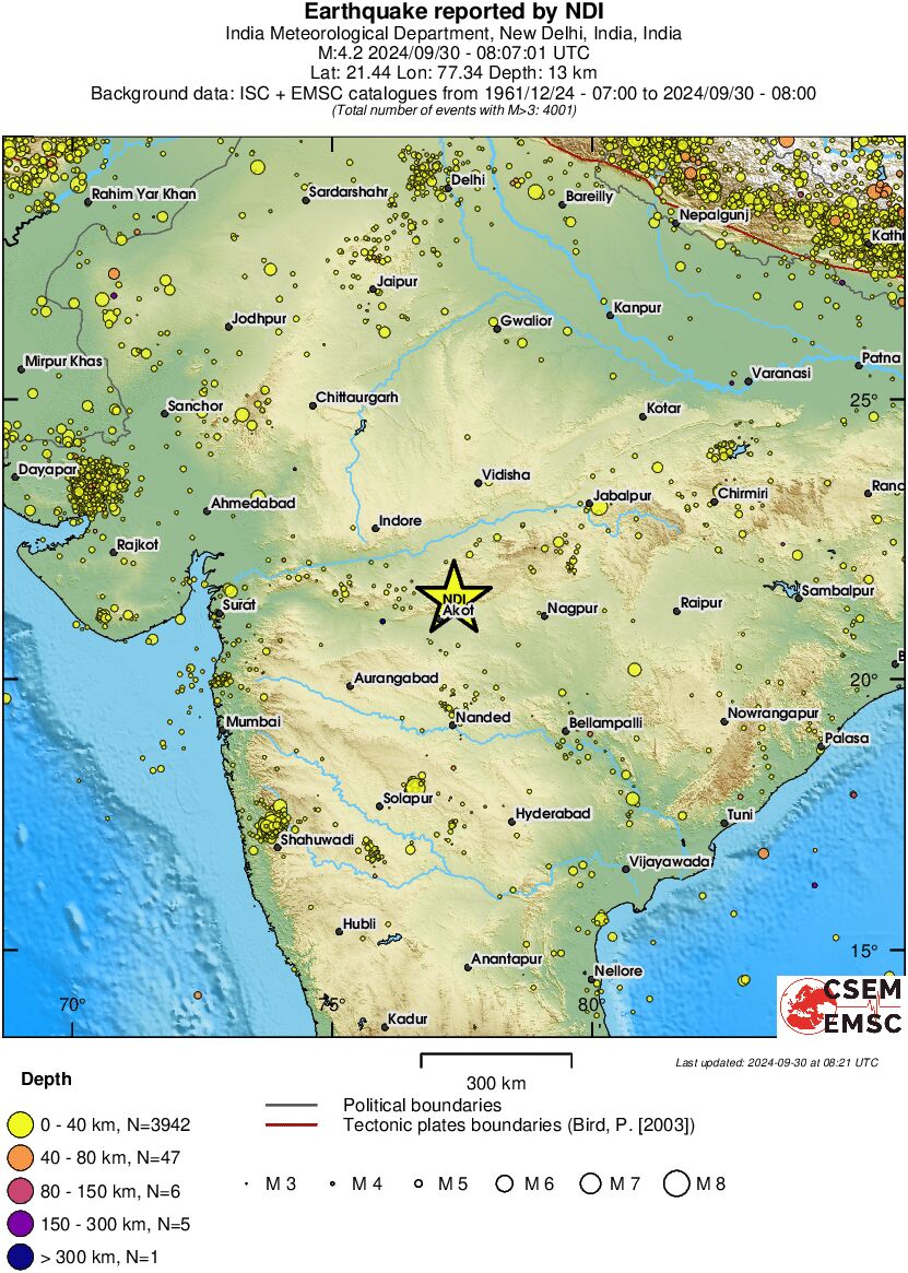 wide historical seismicity
