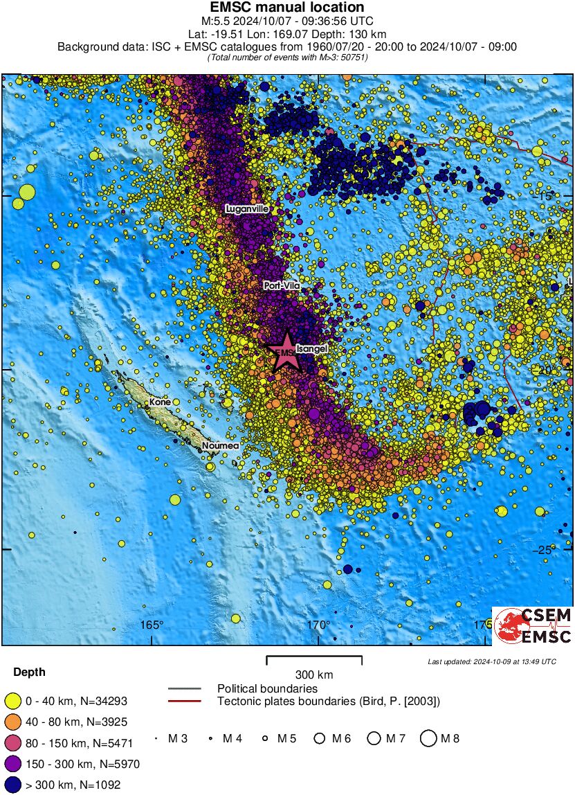 wide historical seismicity