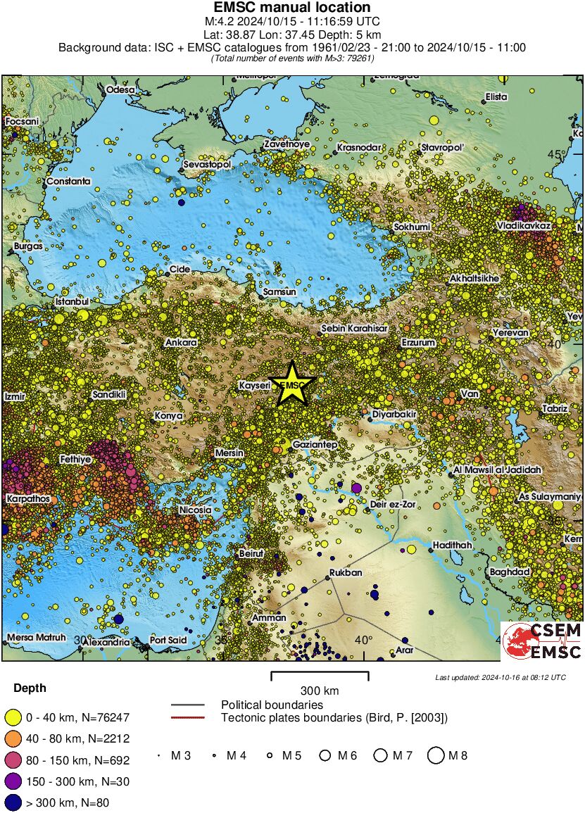 wide historical seismicity
