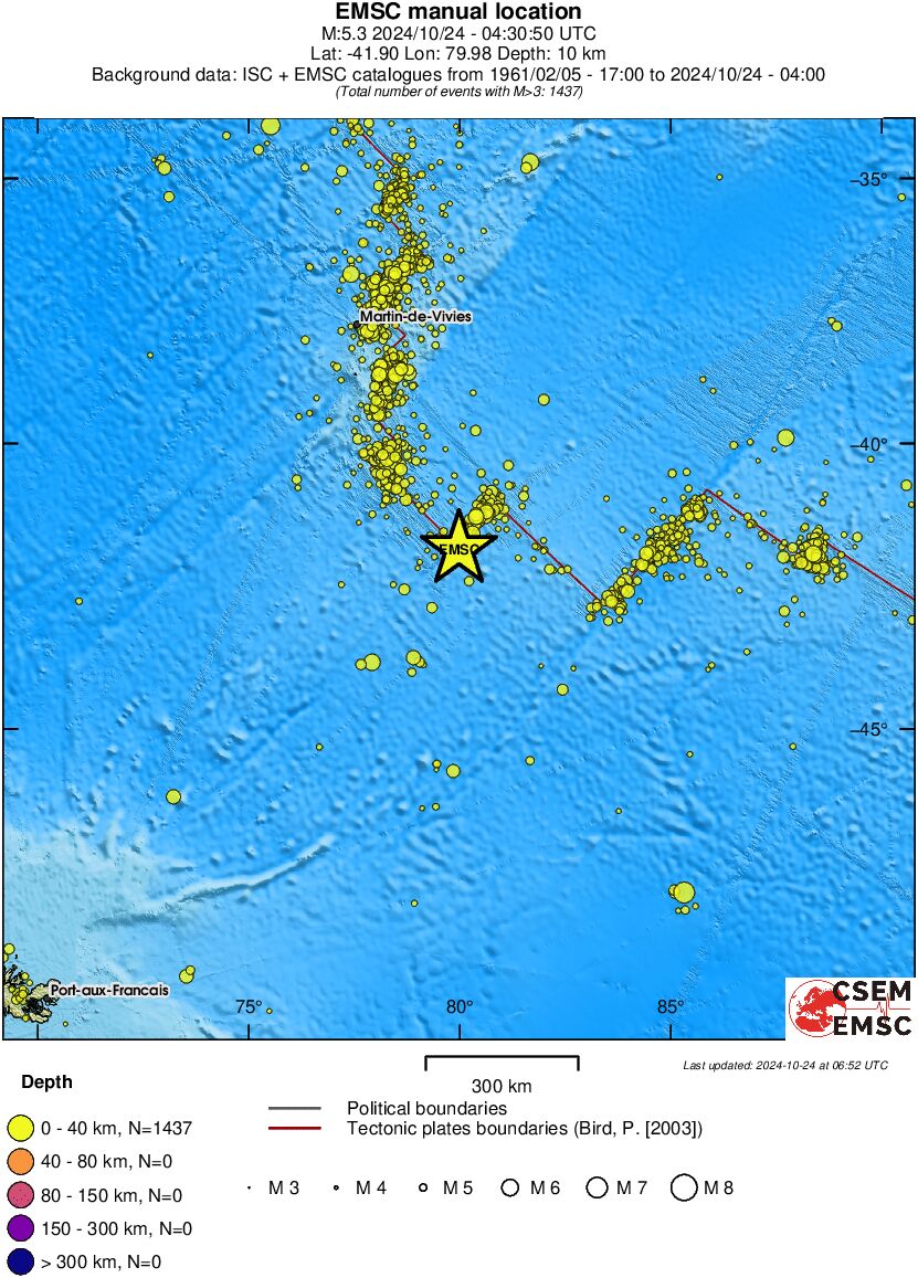 wide historical seismicity