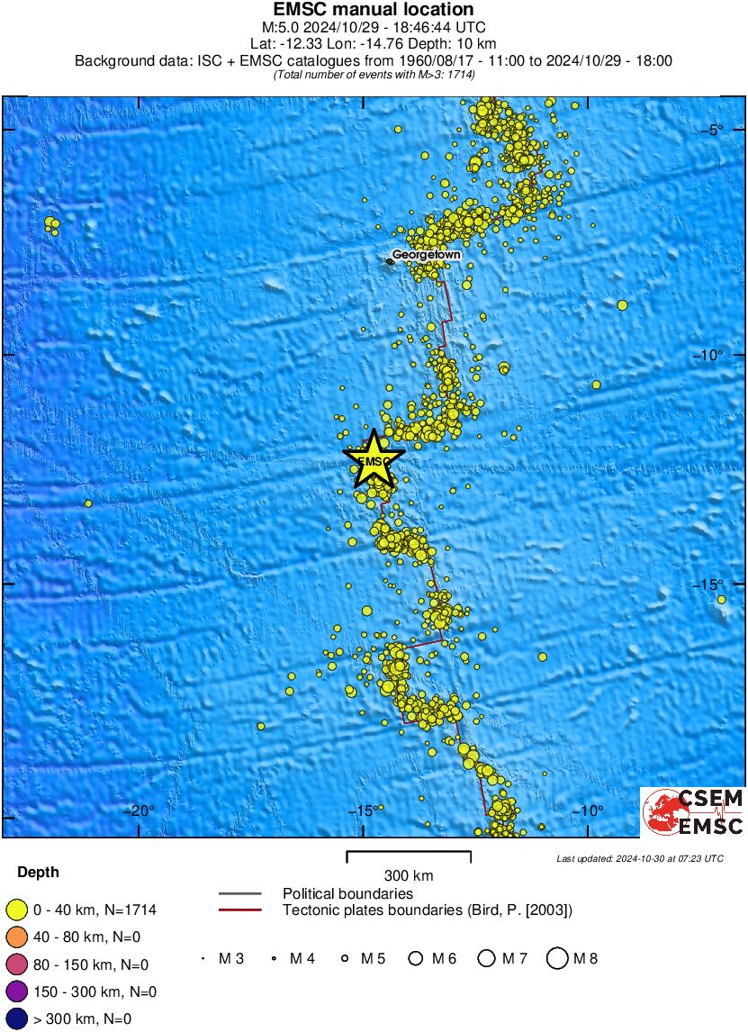 wide historical seismicity