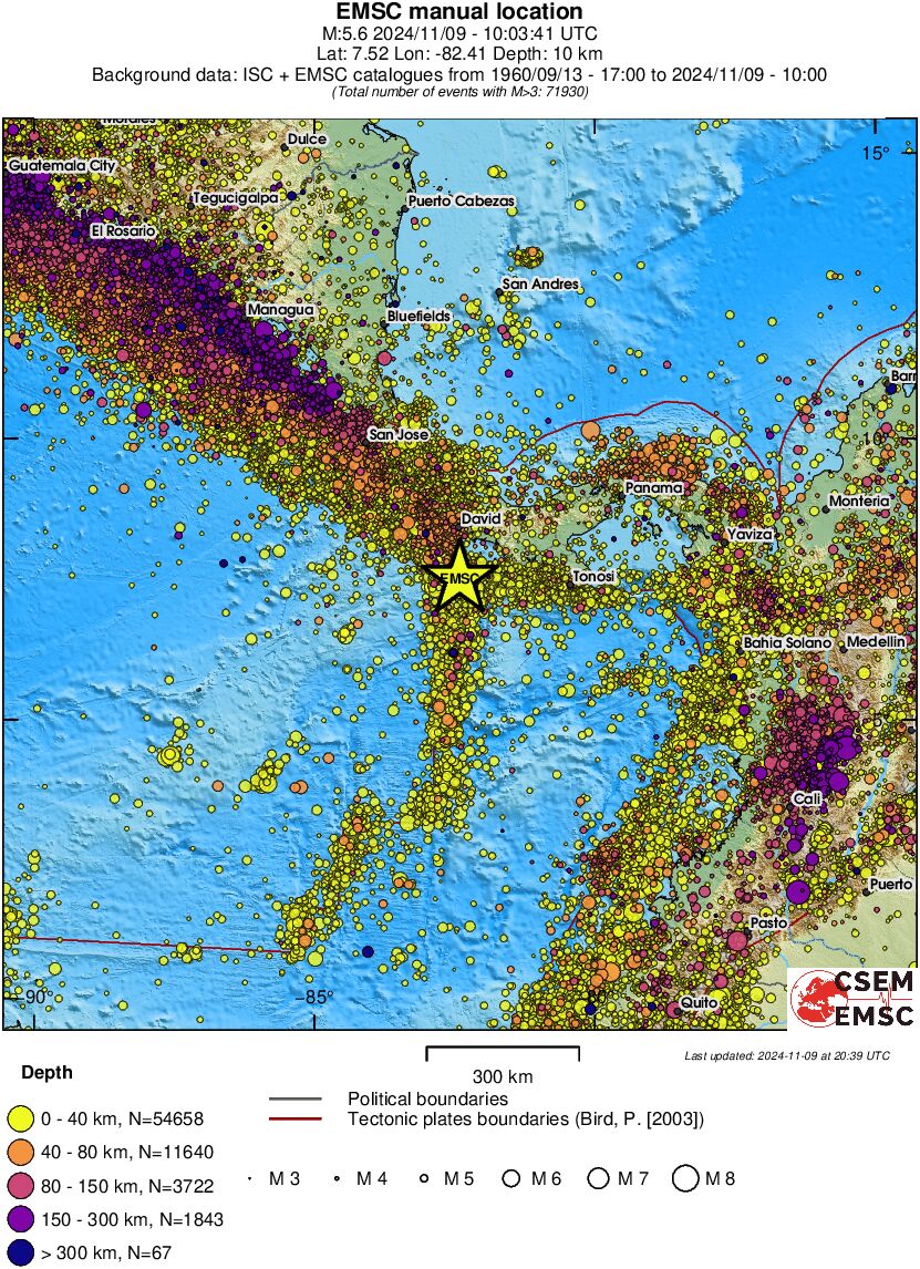 wide historical seismicity