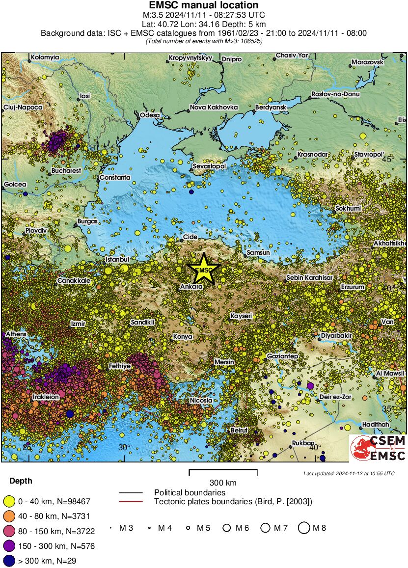 wide historical seismicity