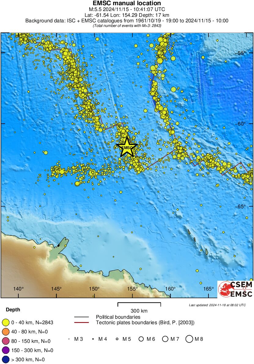wide historical seismicity