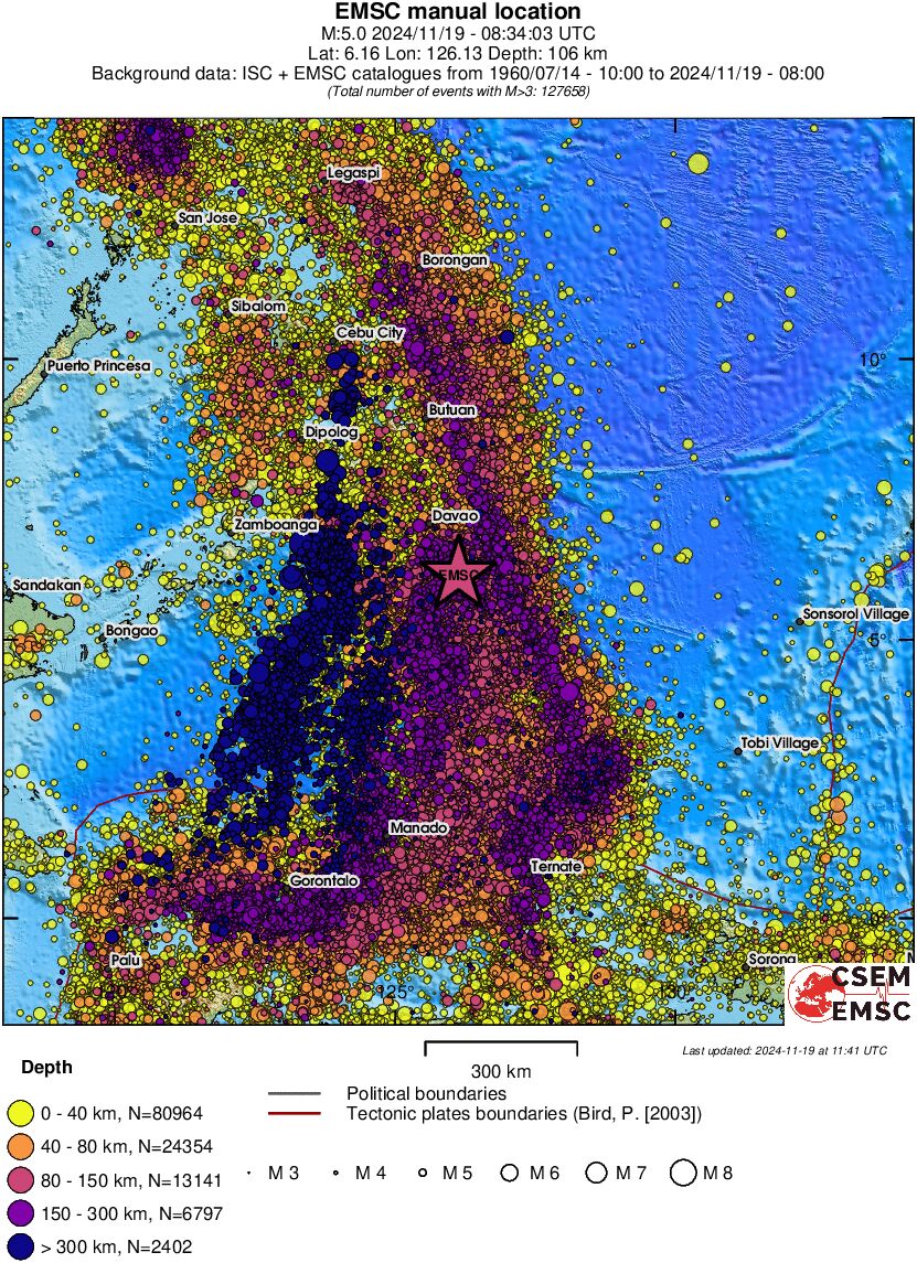 wide historical seismicity