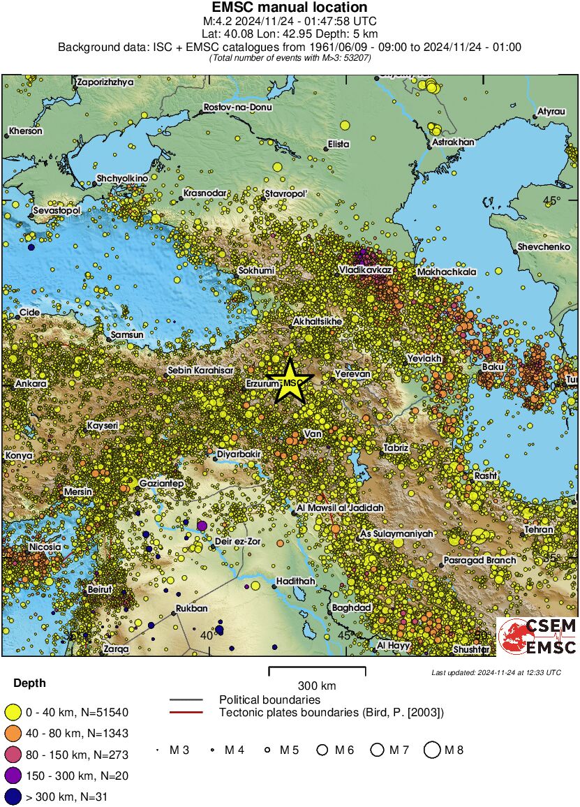 wide historical seismicity