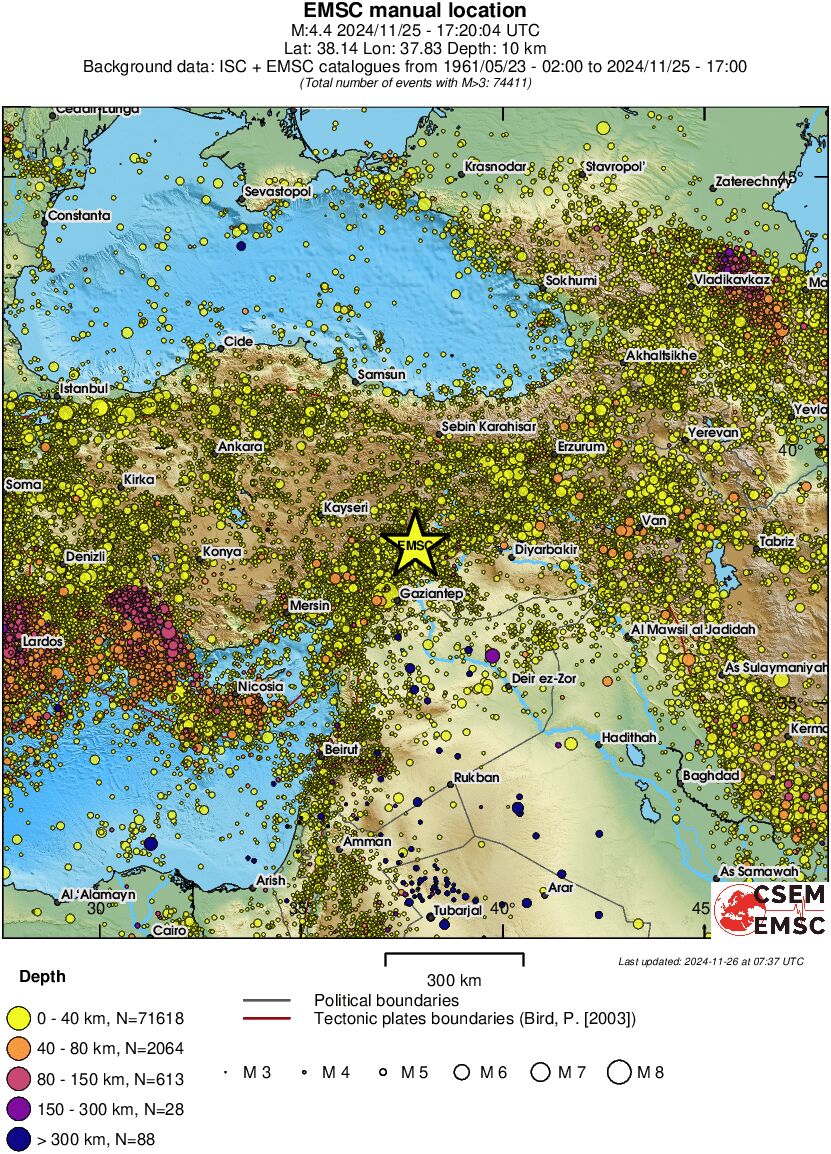 wide historical seismicity