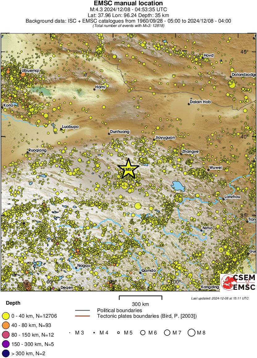 wide historical seismicity