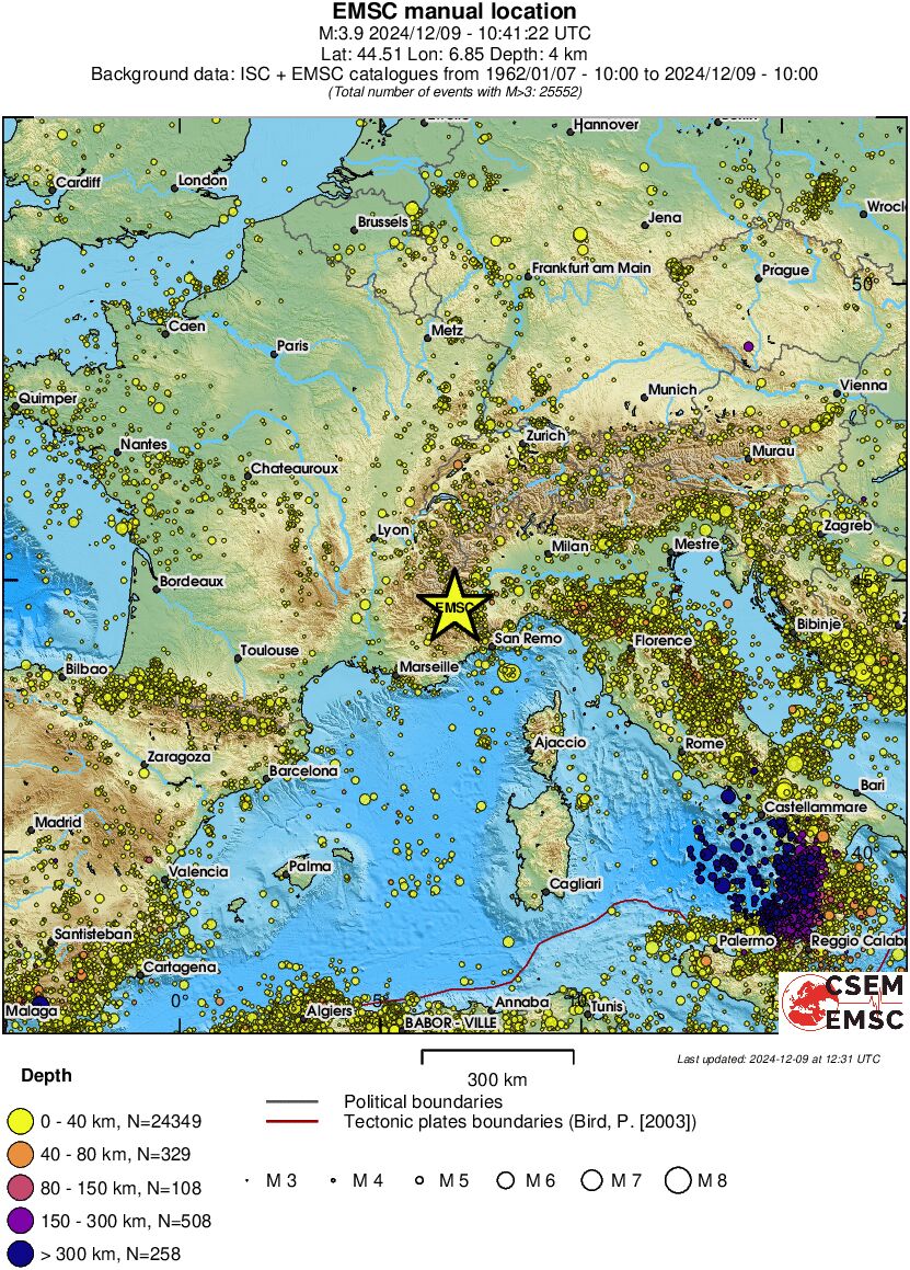 wide historical seismicity