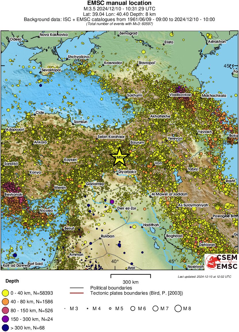 wide historical seismicity