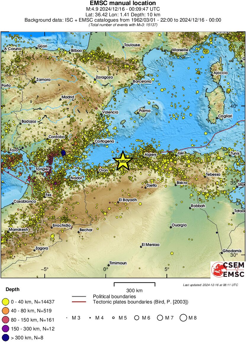 wide historical seismicity