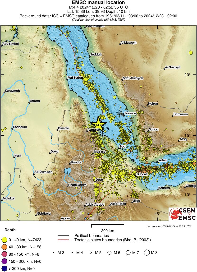 wide historical seismicity