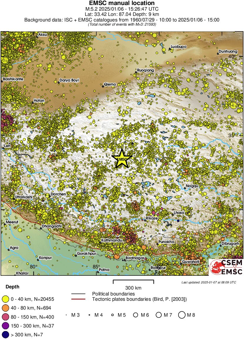 wide historical seismicity