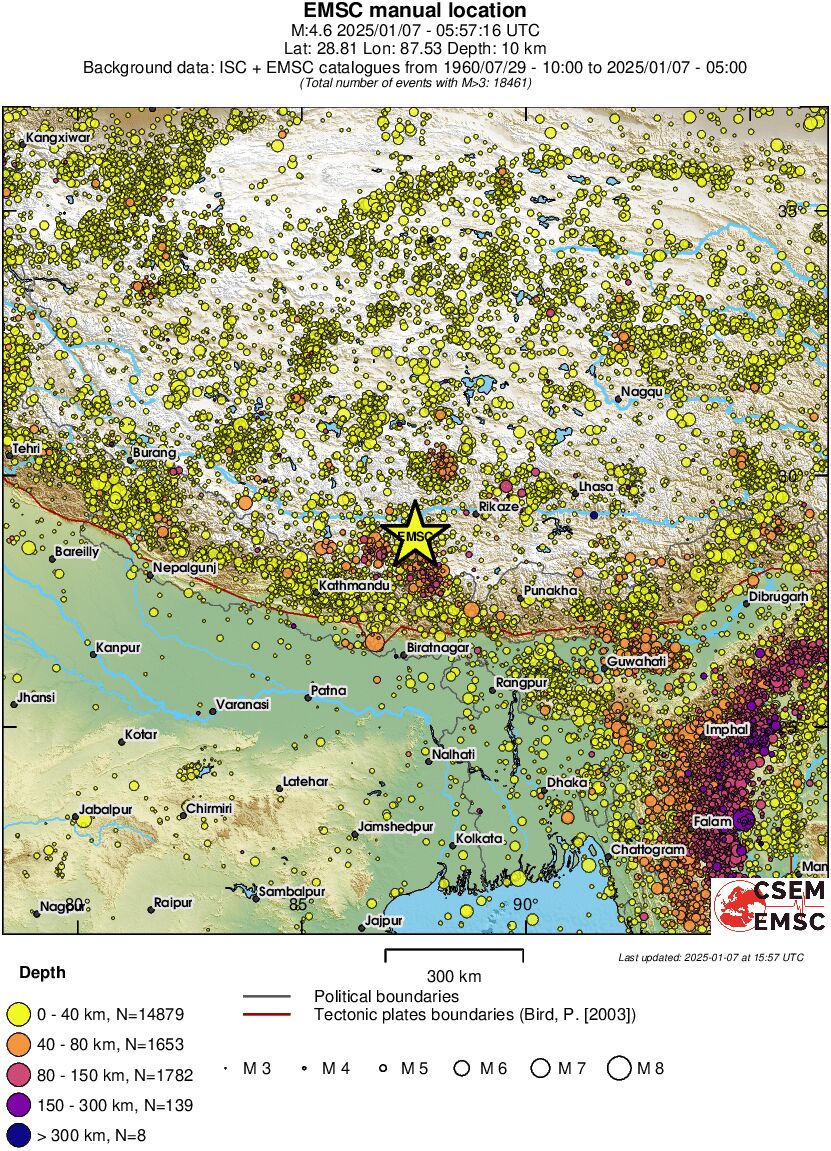 wide historical seismicity
