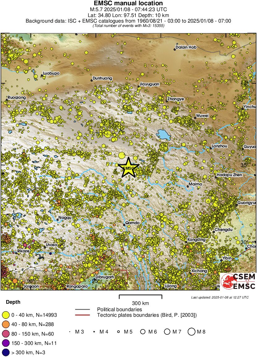 wide historical seismicity