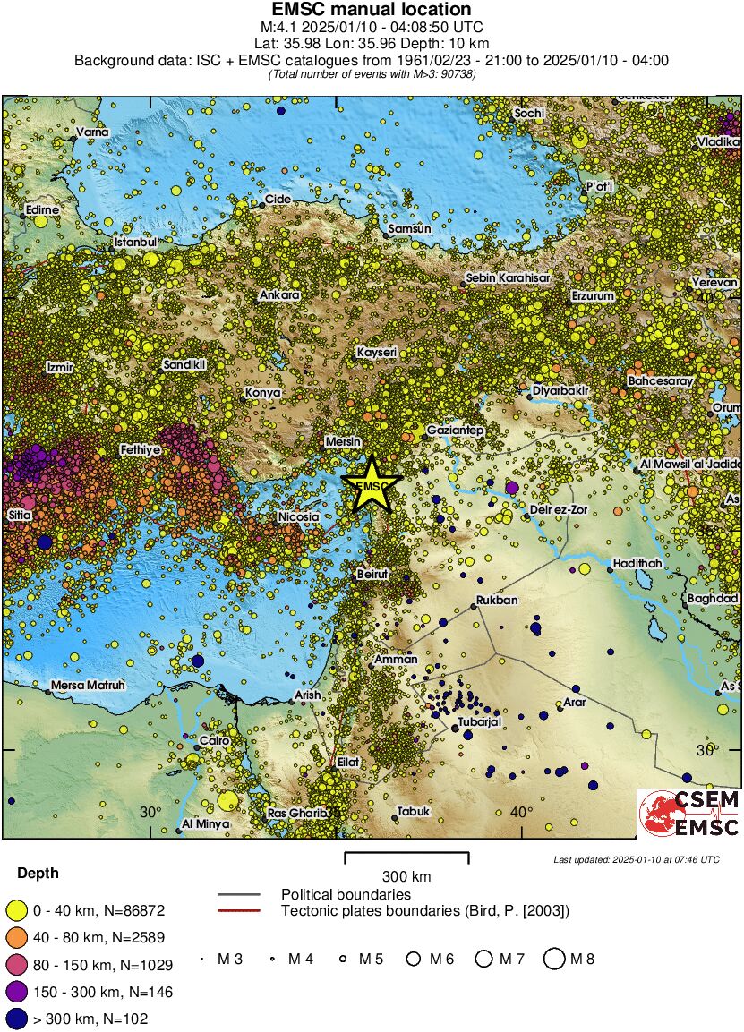 wide historical seismicity