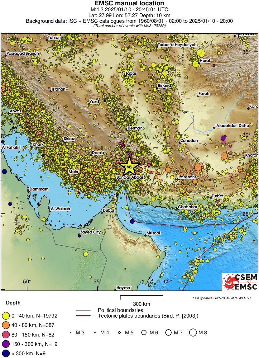 wide historical seismicity