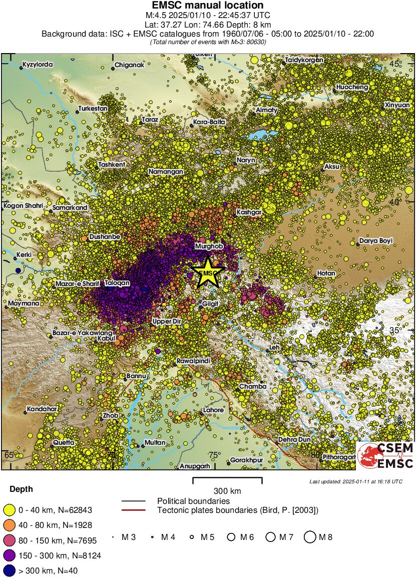 wide historical seismicity