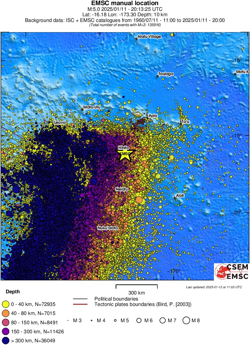 wide historical seismicity