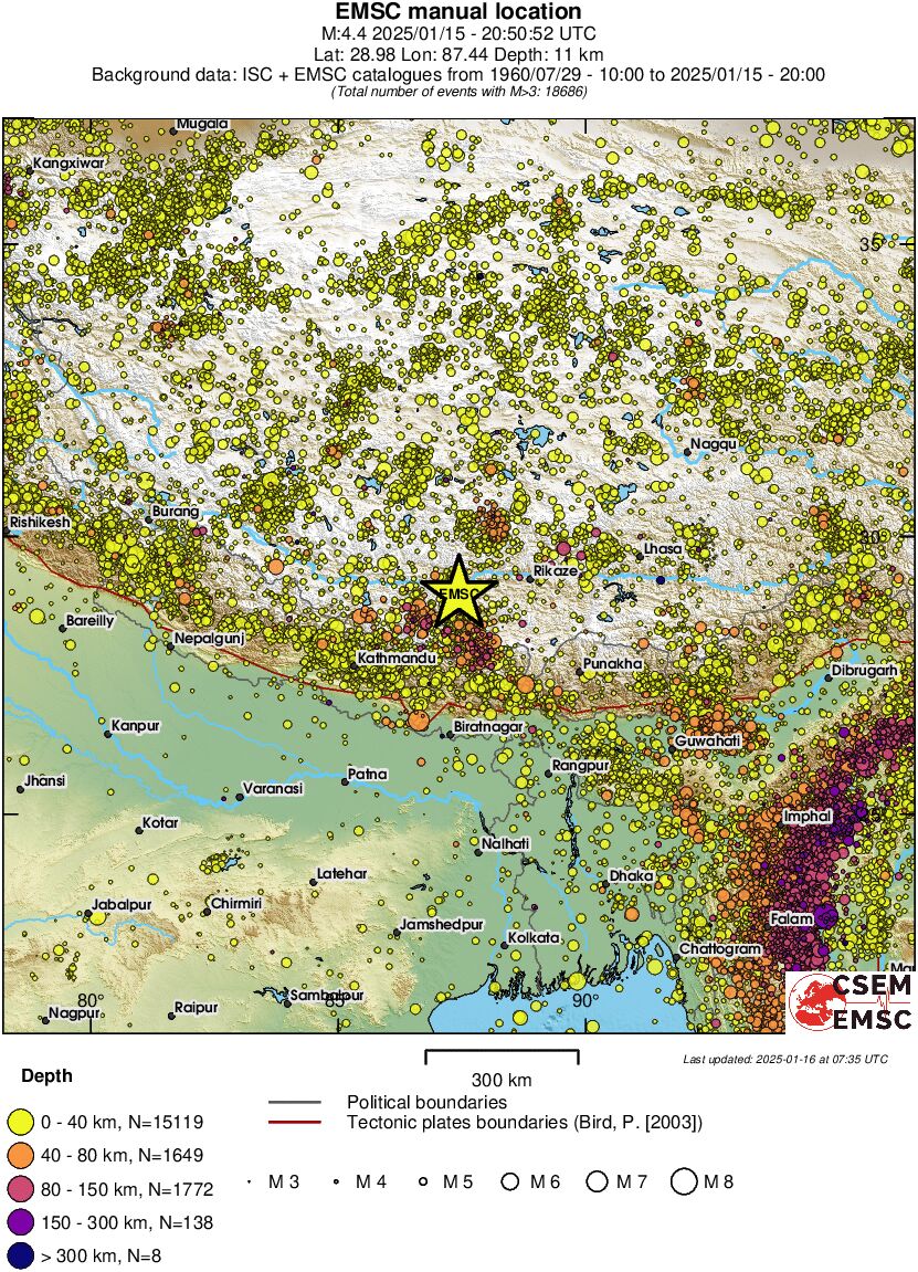 wide historical seismicity