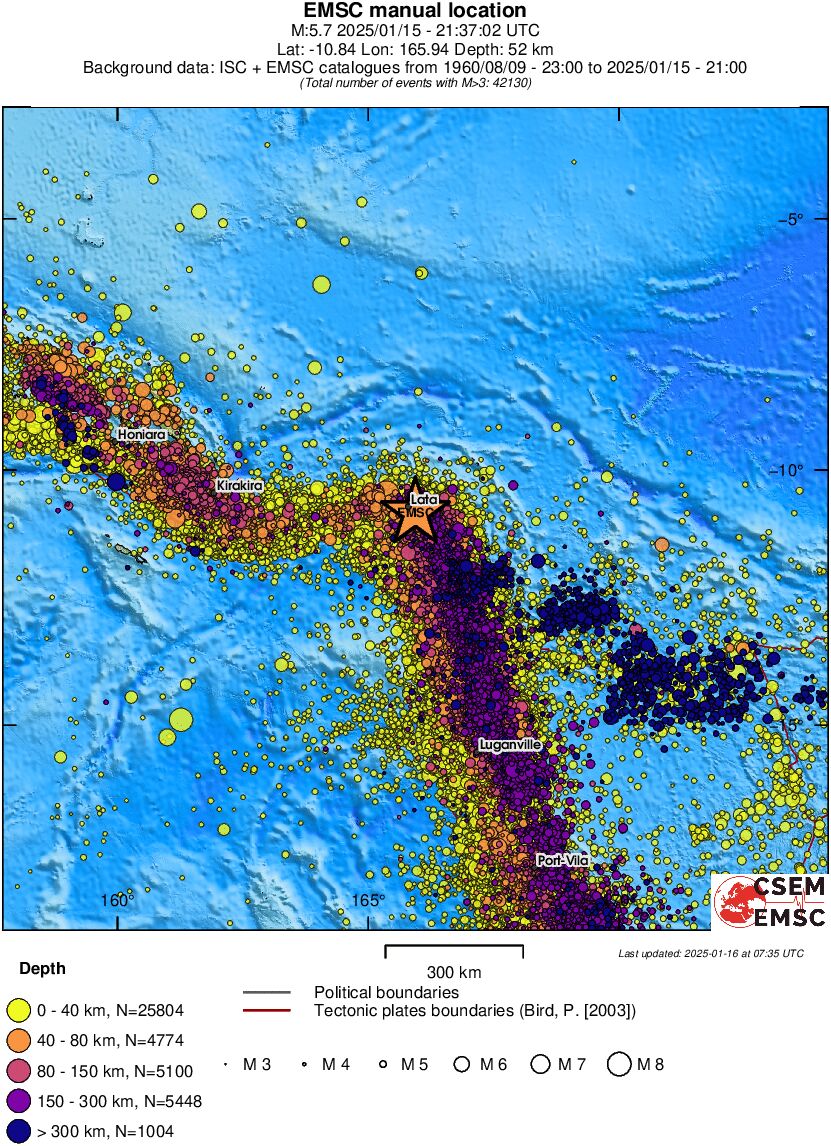 wide historical seismicity