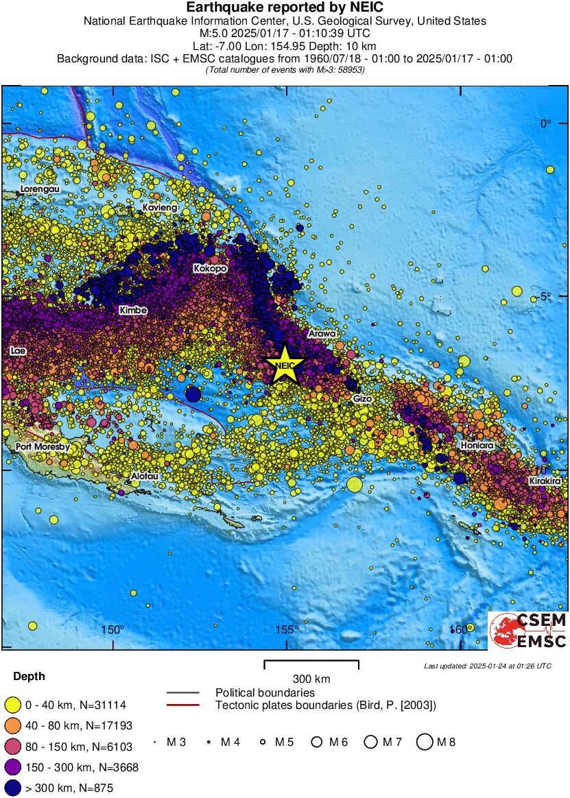 wide historical seismicity