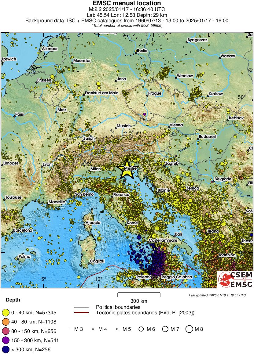 wide historical seismicity