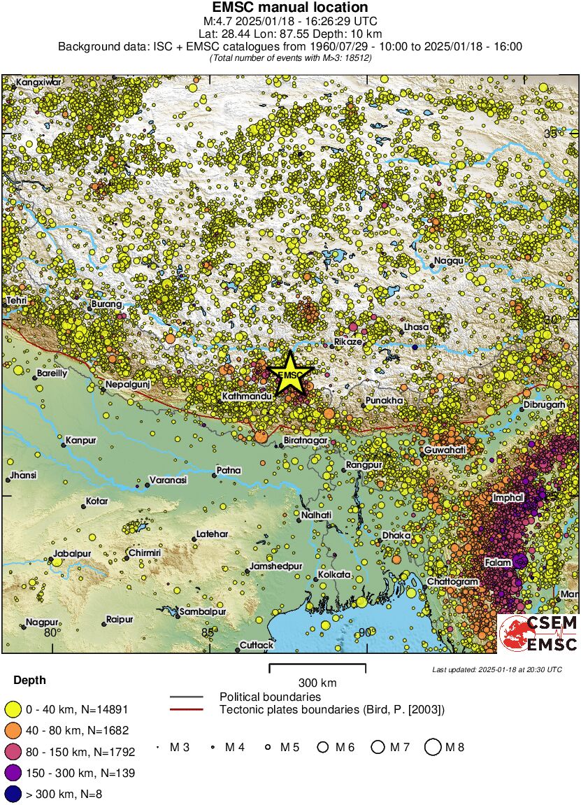 wide historical seismicity