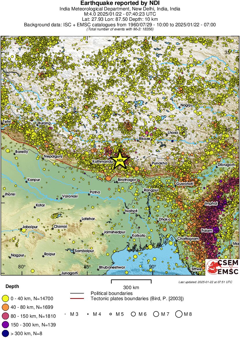 wide historical seismicity