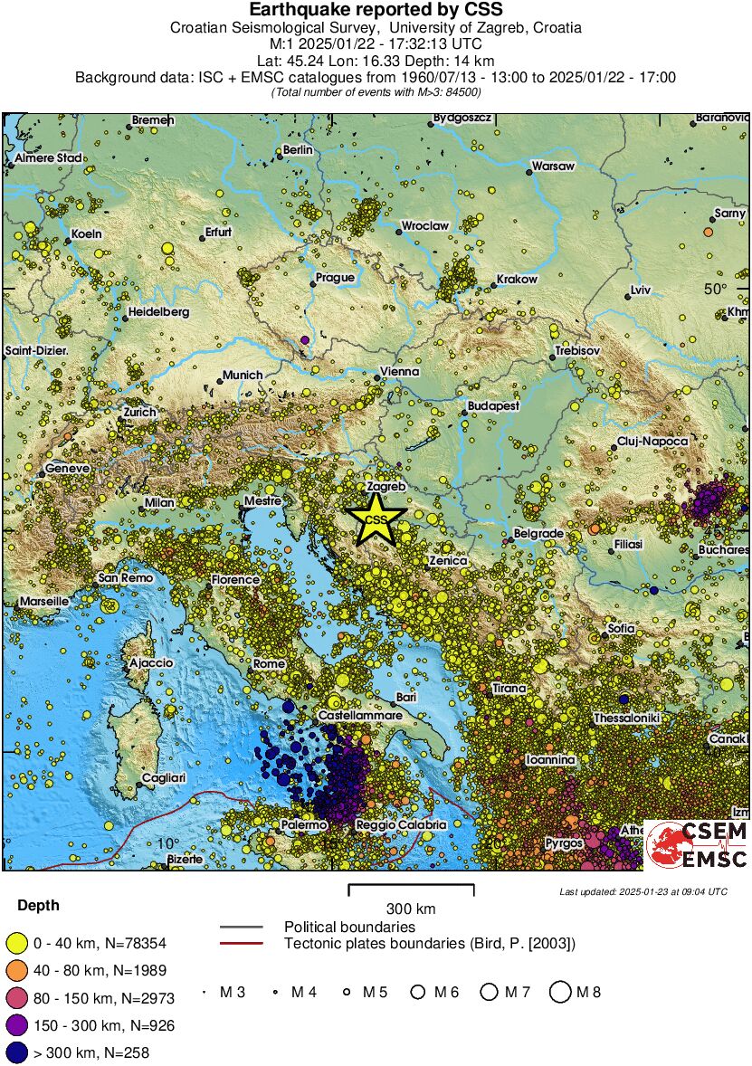 wide historical seismicity