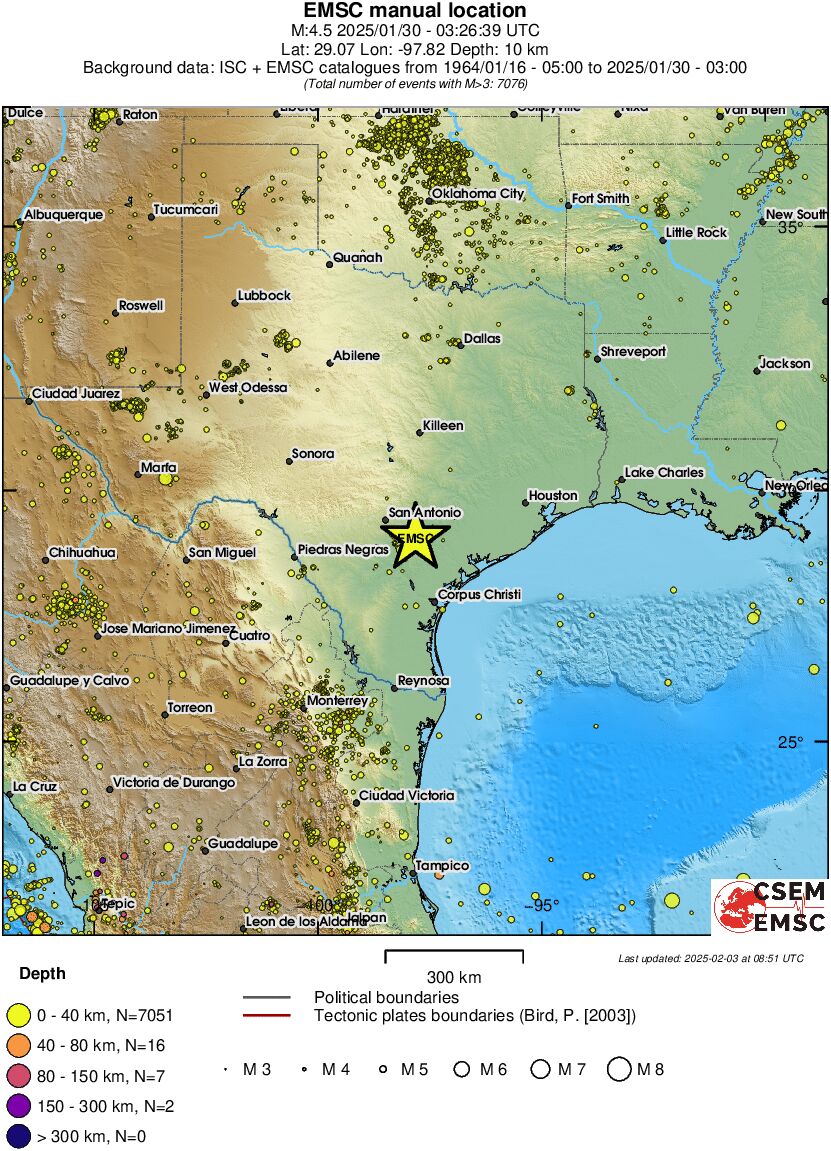wide historical seismicity