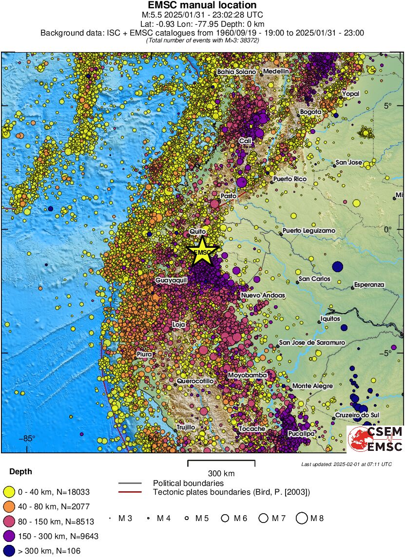 wide historical seismicity