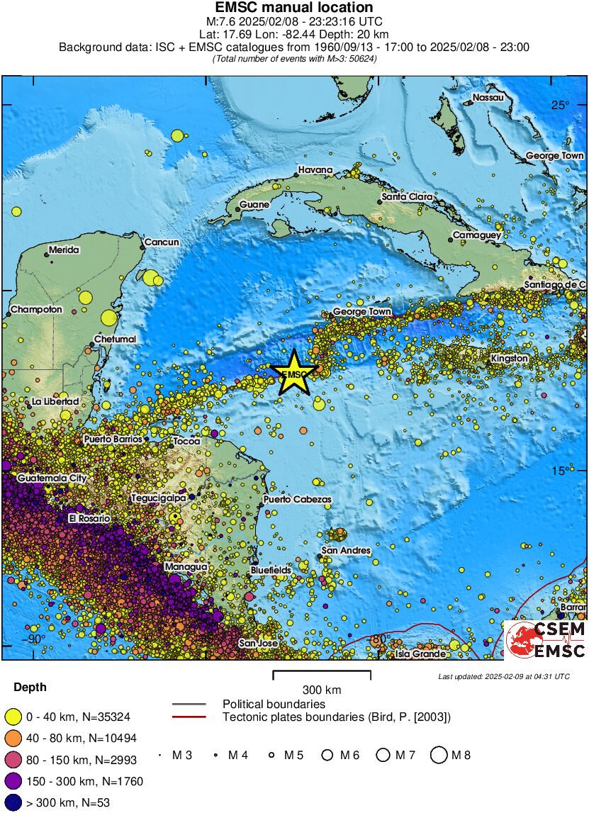 wide historical seismicity