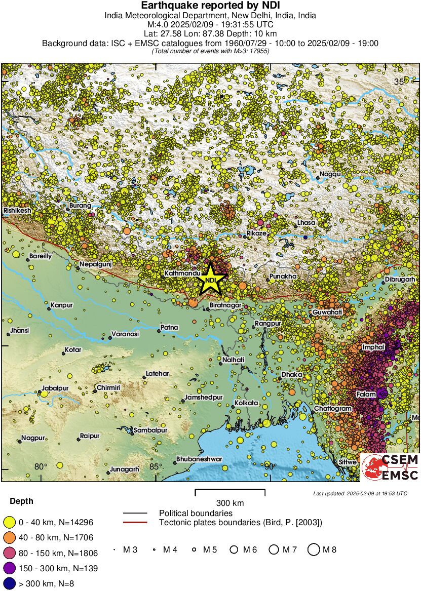 wide historical seismicity
