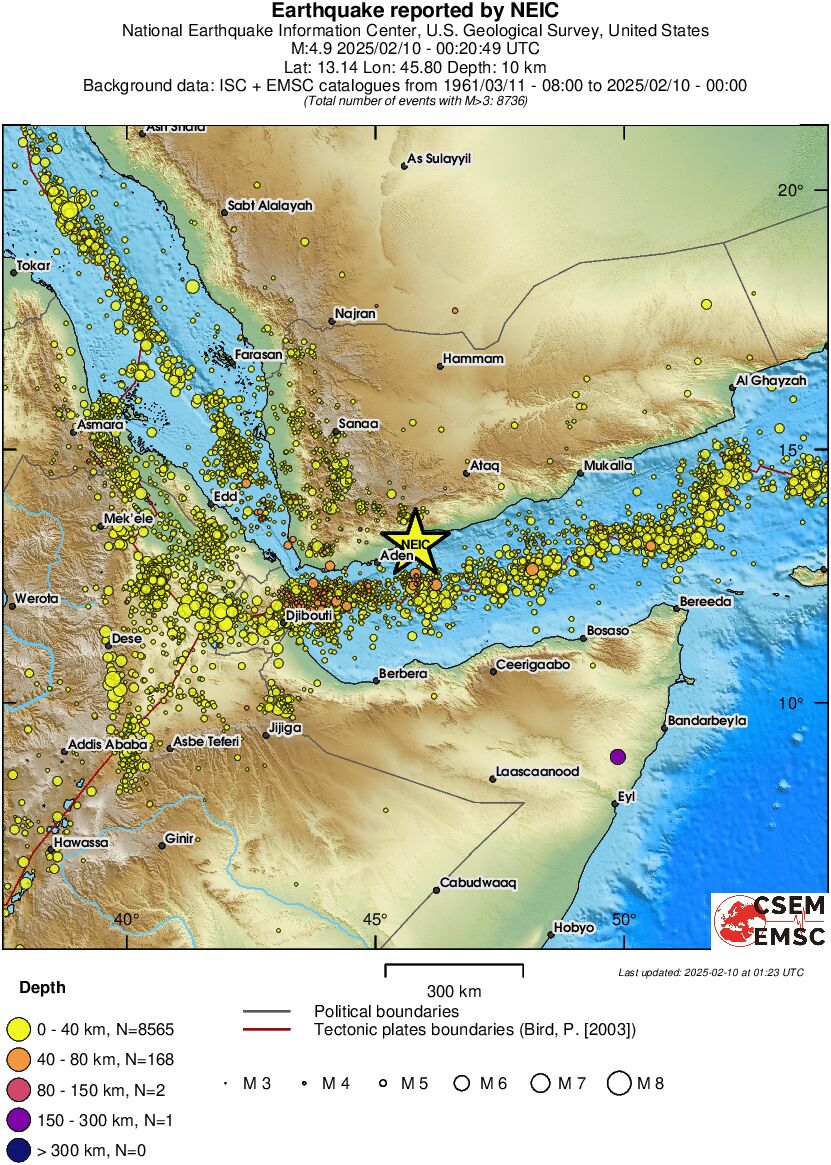 wide historical seismicity