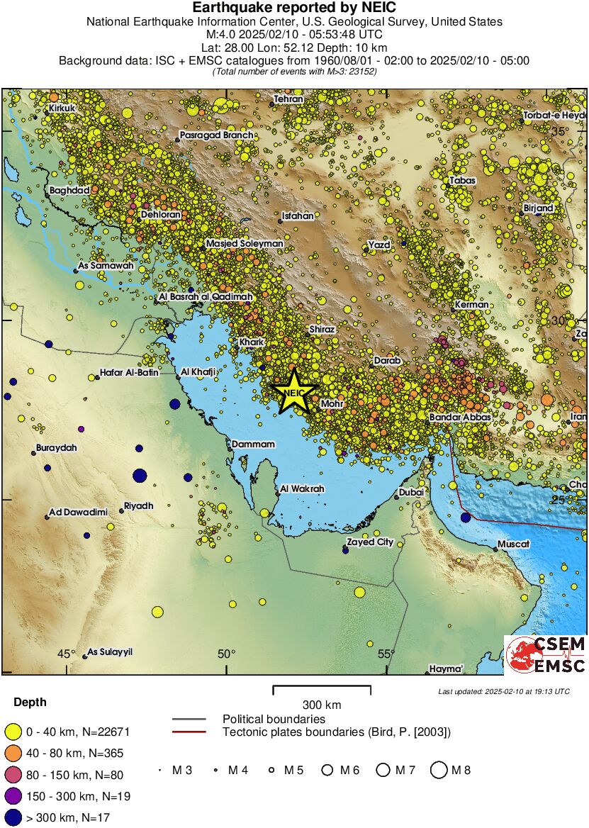 wide historical seismicity
