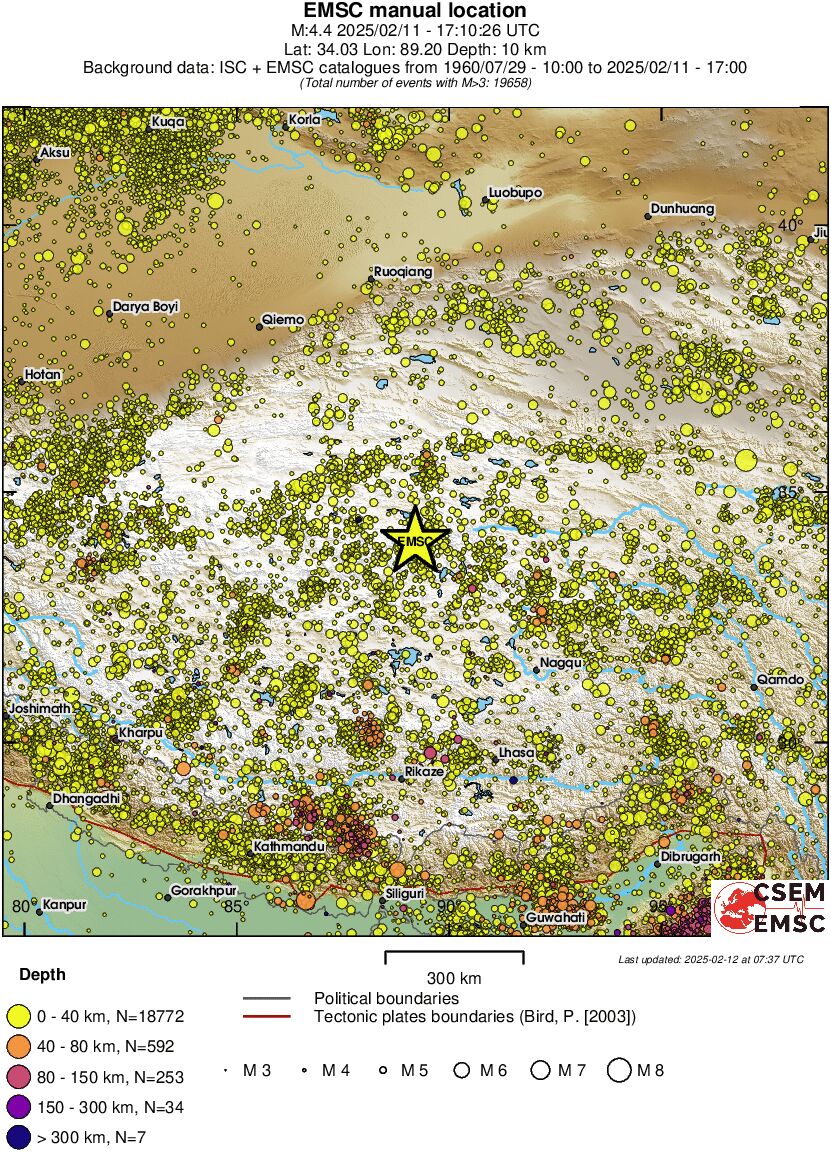 wide historical seismicity