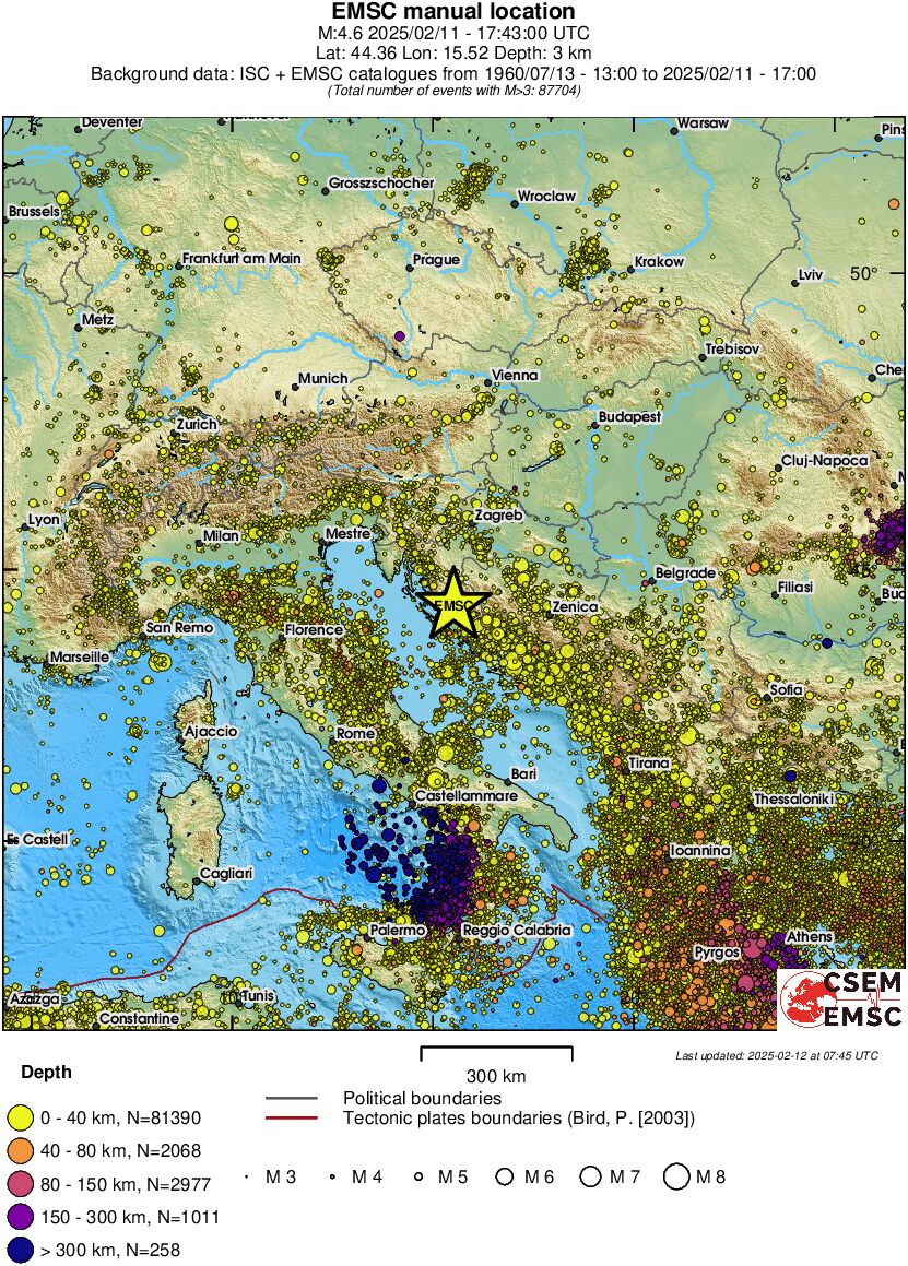 wide historical seismicity