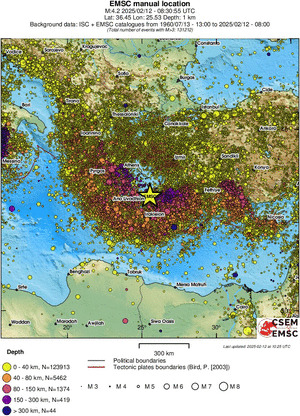 wide historical seismicity