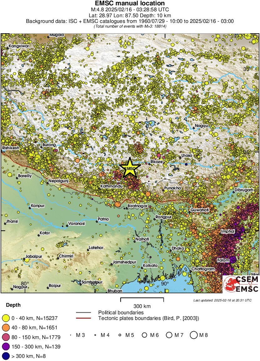 wide historical seismicity