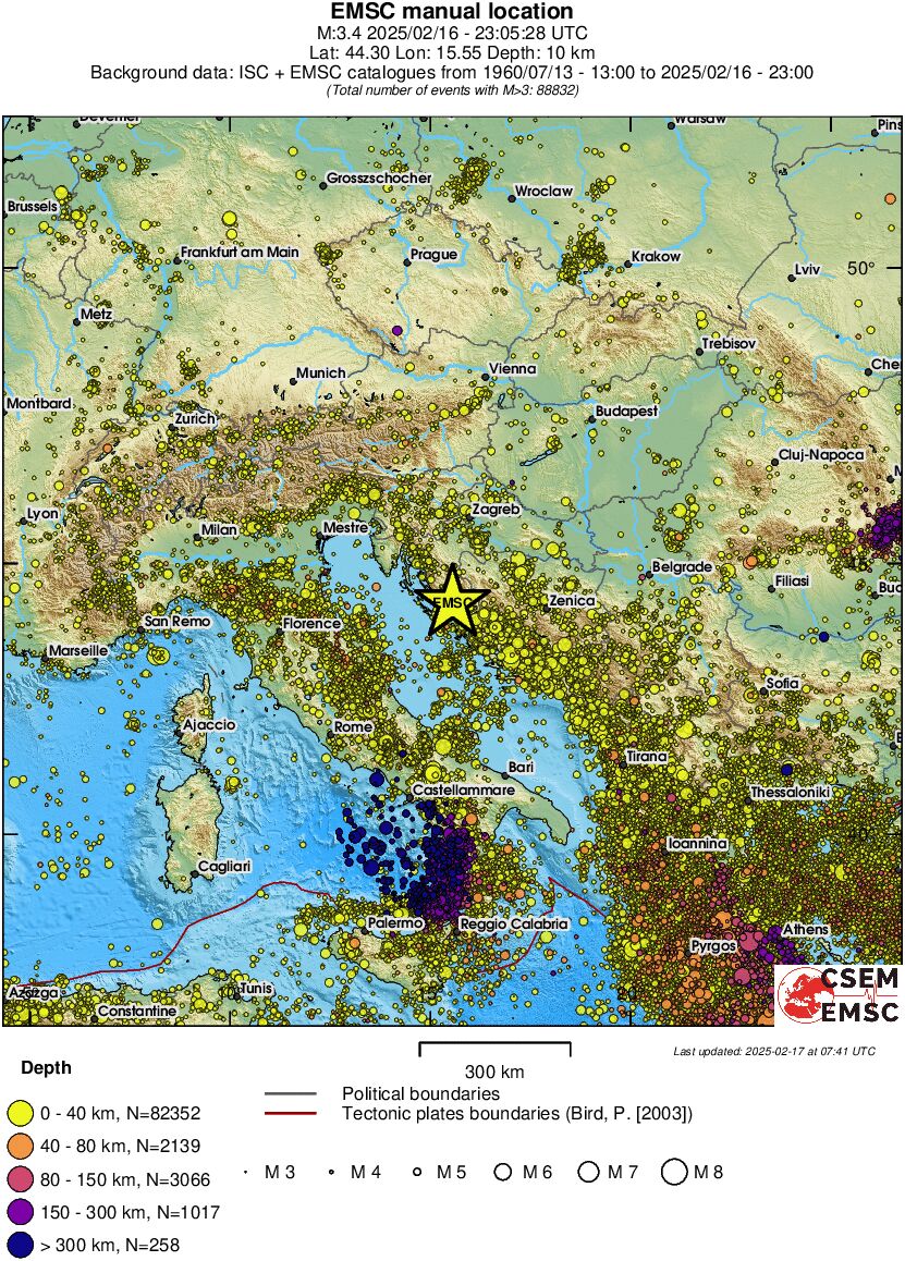 wide historical seismicity
