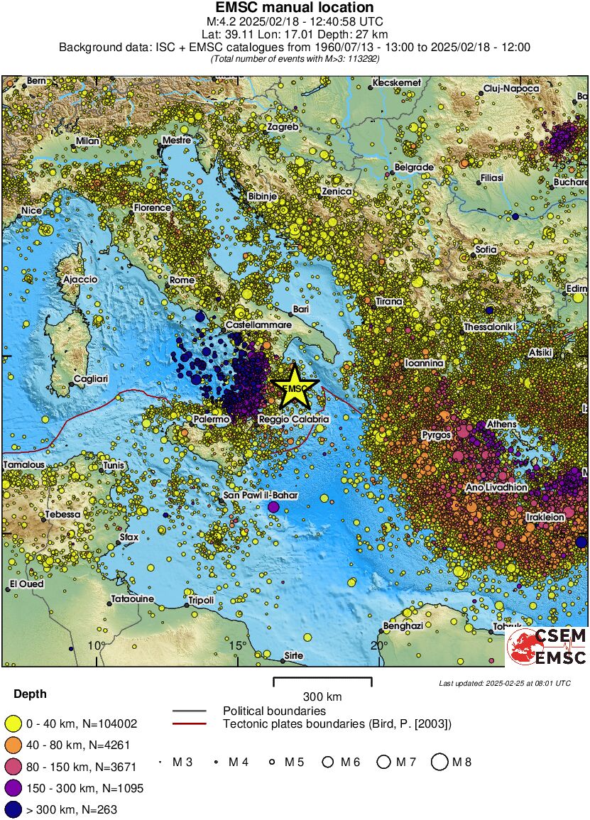 wide historical seismicity