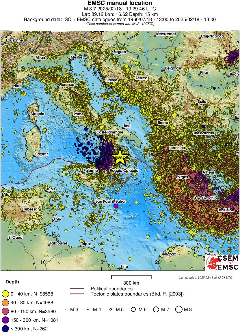wide historical seismicity