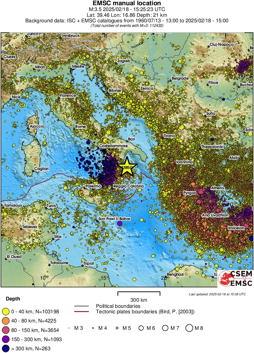 wide historical seismicity