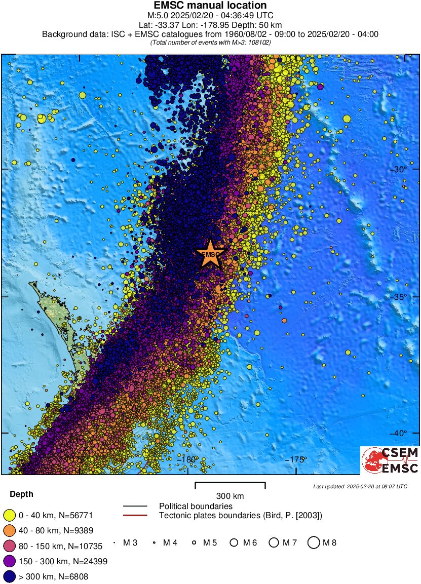 wide historical seismicity