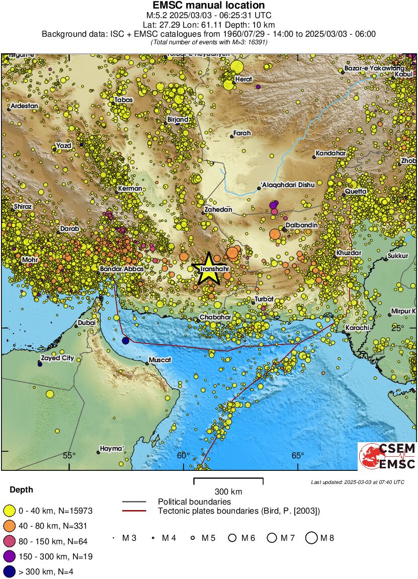 wide historical seismicity