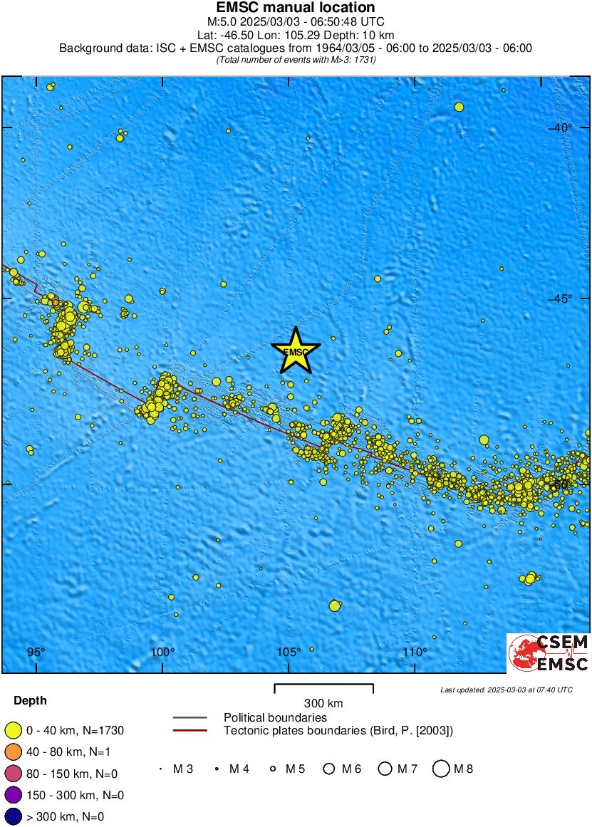 wide historical seismicity