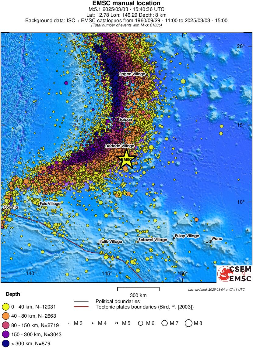 wide historical seismicity